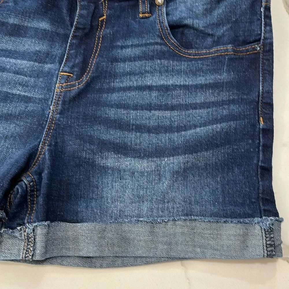 Vigoss | Marley Short Juniors Blue Denim Cuffed Jeans Shorts Size 11 Women's